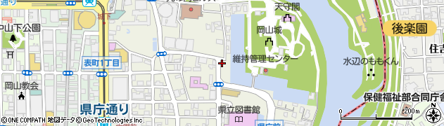 岡山県岡山市北区丸の内周辺の地図