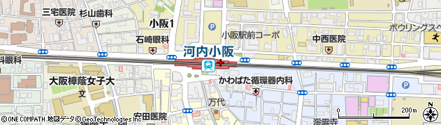 さんきゅう水産小阪店周辺の地図