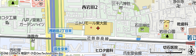 スーパービバホーム東大阪店周辺の地図