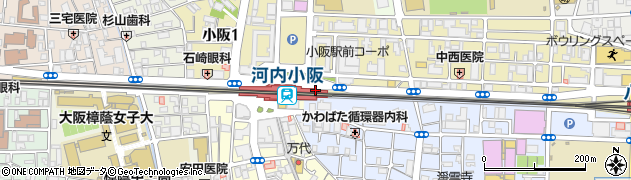 もりや水産小阪店周辺の地図