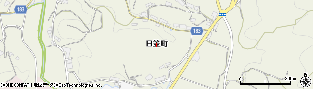 奈良県奈良市日笠町周辺の地図