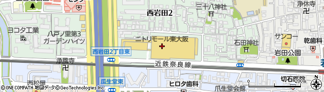 ニトリモール東大阪周辺の地図