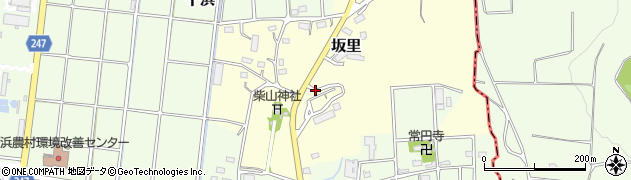 静岡県掛川市坂里周辺の地図