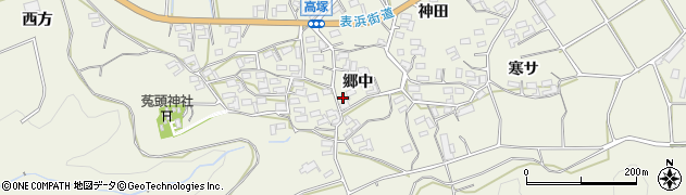 愛知県豊橋市高塚町（郷中）周辺の地図
