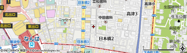 大阪府大阪市中央区日本橋2丁目11周辺の地図