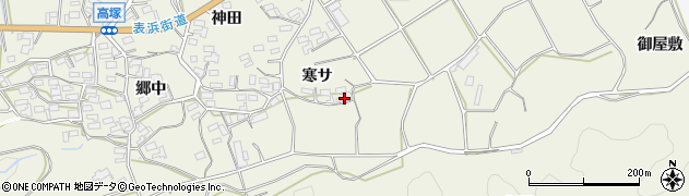 愛知県豊橋市高塚町（寒サ）周辺の地図