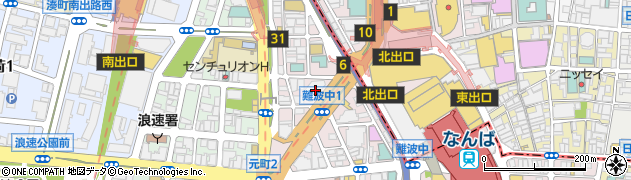 高野山大学　難波サテライト周辺の地図