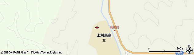長崎県立上対馬高等学校周辺の地図