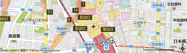 大阪タカシマヤ周辺の地図