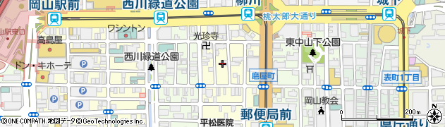 岡山県岡山市北区磨屋町5周辺の地図