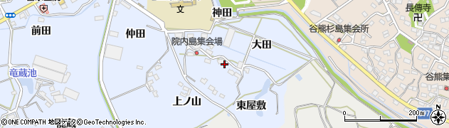 愛知県田原市豊島町神田周辺の地図