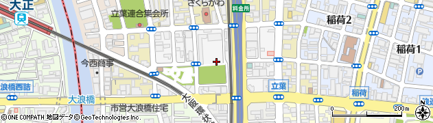 大阪府大阪市浪速区立葉周辺の地図