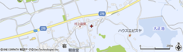 岡山県総社市宿815-1周辺の地図
