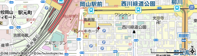 トヨタレンタリース新岡山岡山駅前店周辺の地図