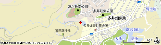 兵庫県神戸市須磨区多井畑崩田周辺の地図
