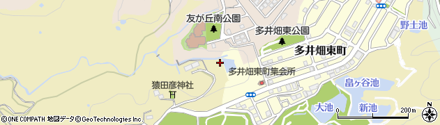 兵庫県神戸市須磨区多井畑（崩田）周辺の地図