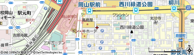株式会社トヨタレンタリース新岡山　レンタ岡山駅前店周辺の地図