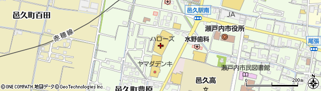 ダイヤクリーニング株式会社　ハローズ邑久店周辺の地図