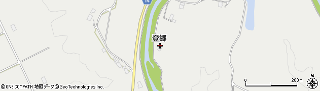 島根県益田市市原町登郷周辺の地図