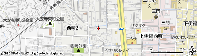 岡山県岡山市北区西崎周辺の地図