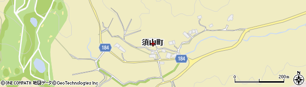 奈良県奈良市須山町周辺の地図