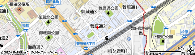 御菅第一住宅周辺の地図