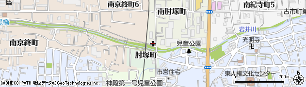 奈良県奈良市南肘塚町78周辺の地図