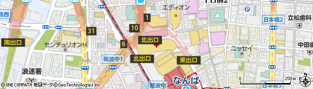 ビッグビーンズ　大阪高島屋店周辺の地図