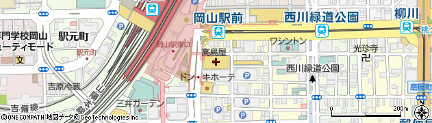 ネイルズユニーク・アルティミット　岡山高島屋店周辺の地図