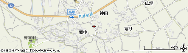 愛知県豊橋市高塚町周辺の地図