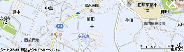 愛知県田原市豊島町周辺の地図