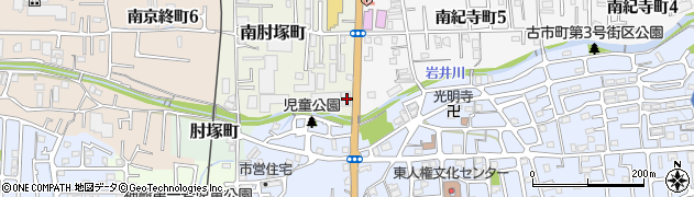 奈良県奈良市南肘塚町42周辺の地図