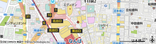 大阪府大阪市中央区難波千日前12周辺の地図