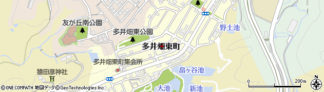 兵庫県神戸市須磨区多井畑東町周辺の地図