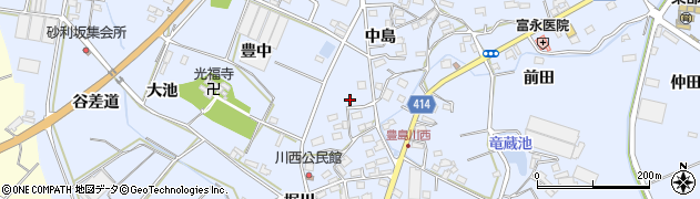 愛知県田原市豊島町川西89周辺の地図