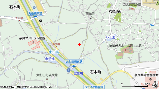 〒631-0054 奈良県奈良市石木町の地図