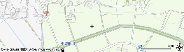 三重県名張市東田原周辺の地図