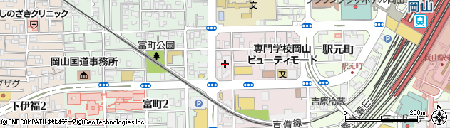 日本工営株式会社　岡山営業所周辺の地図