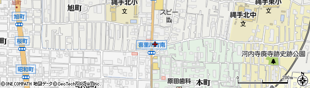 ヘアースタジオＩＷＡＳＡＫＩ　大阪・瓢箪山２周辺の地図