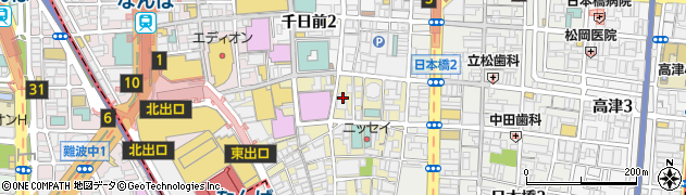 大阪府大阪市中央区難波千日前3周辺の地図