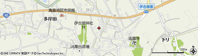 愛知県豊橋市伊古部町（長左ケ谷）周辺の地図