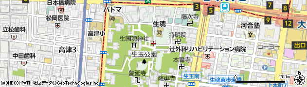 大阪府大阪市天王寺区生玉町周辺の地図