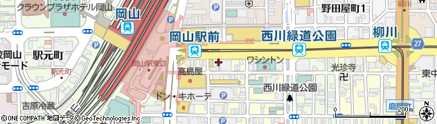 麻雀カボ・岡山店周辺の地図