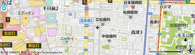 大阪府大阪市中央区日本橋2丁目3-19周辺の地図