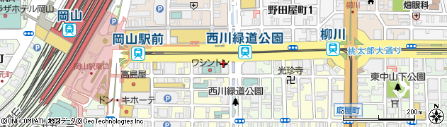 株式会社シティホーム　岡山駅前センター周辺の地図