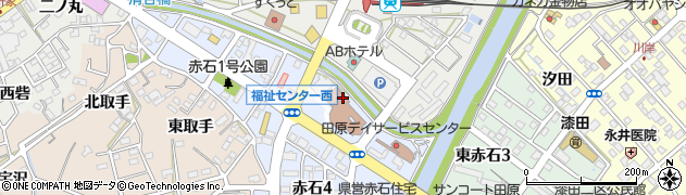 田原市役所　地域職業相談室周辺の地図