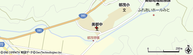 益田市立美都中学校周辺の地図