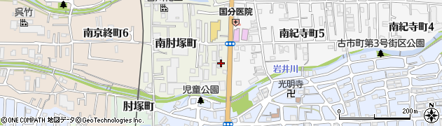 奈良県奈良市南肘塚町45周辺の地図