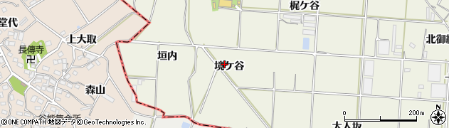 愛知県豊橋市杉山町（境ケ谷）周辺の地図