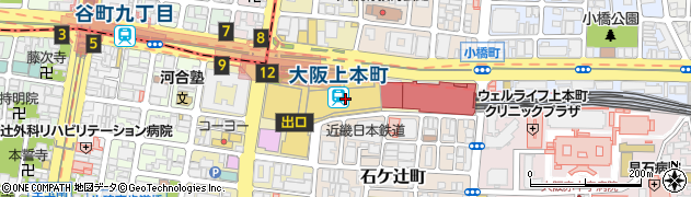 バレンザ近鉄　上本町店周辺の地図